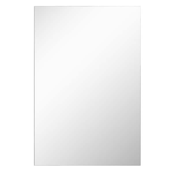 24 in. W x 36 in. H Rectangular Aluminum Medicine Cabinet with Mirror