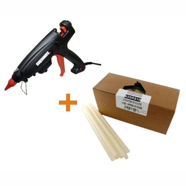 Surebonder Adjustable Temperature Industrial Glue Gun with Glue Sticks Unique High Performance Adhesive (5 lb. per Box)