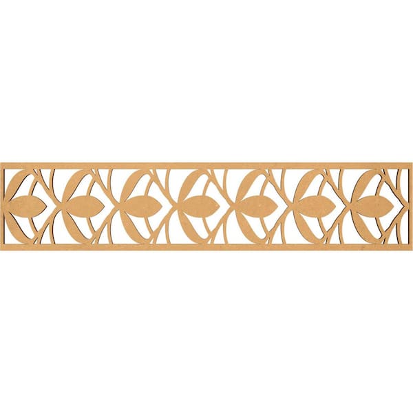 Ekena Millwork Salem Fretwork 0.375 in. D x 46.75 in. W x 10 in. L MDF Wood Panel Moulding