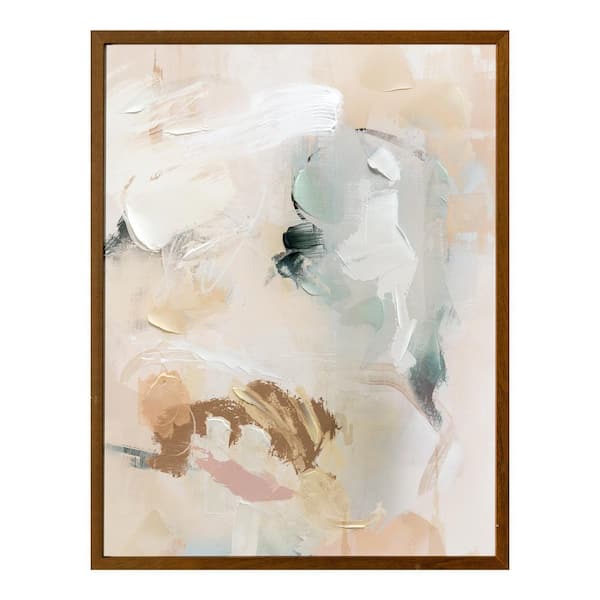 NADAAL STUDIOS Desmond Framed Art Print, Textured Acrylic on Canvas, Solid Wood Frame 26 in. x 34 in.