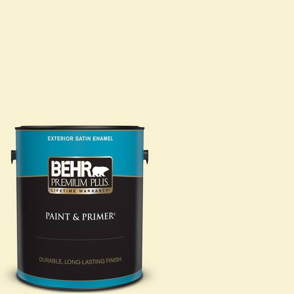 BEHR PREMIUM PLUS 1 gal. #P320-1 Flashpoint Satin Enamel Exterior Paint & Primer