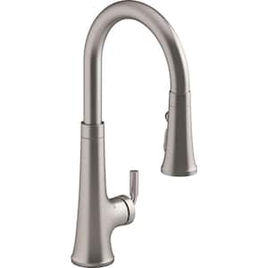 Tone Single Handle Touchless Pull Down Sprayer Kitchen Faucet in Vibrant Stainless