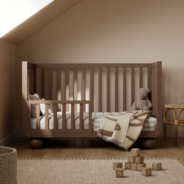 Storkcraft Amalfi Hazelnut 5-in-1 Convertible Crib with Bonus
