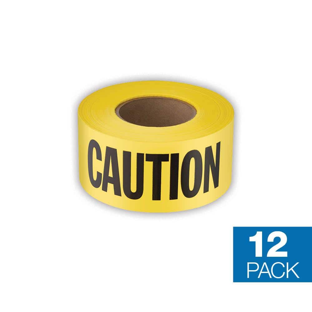 Empire 3 in. x 1000 ft. Caution/Cuidado Standard Barricade Tape