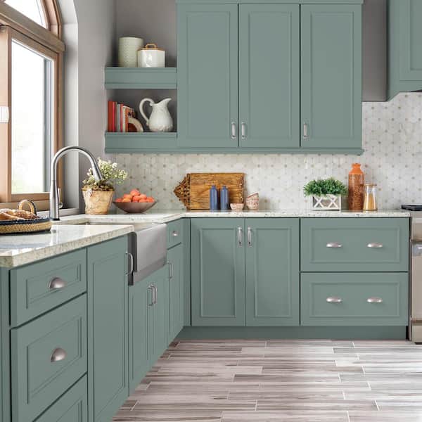 1 gal. #N430-4 Rainy Afternoon Satin Enamel Interior/Exterior Cabinet, Door & Trim Paint