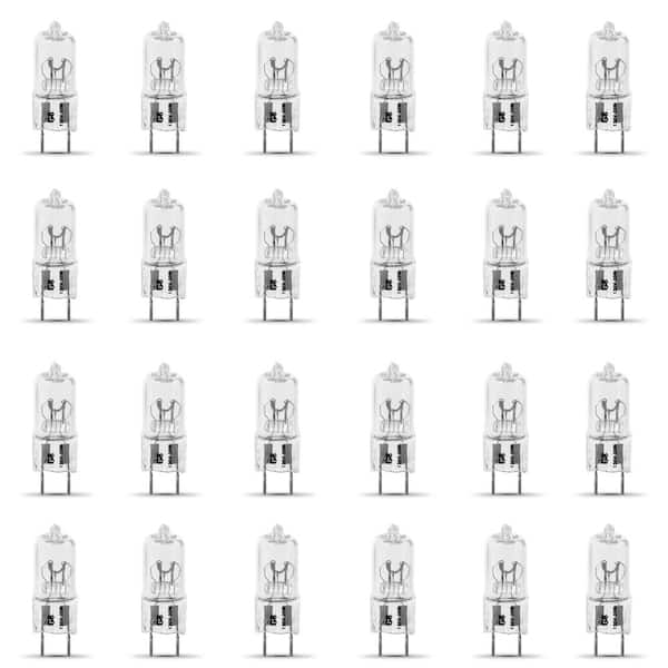 20-Watt Bright White (2700K) T4 G8 Bi-Pin Base Dimmable Xenon Halogen Light Bulb (24-Pack)