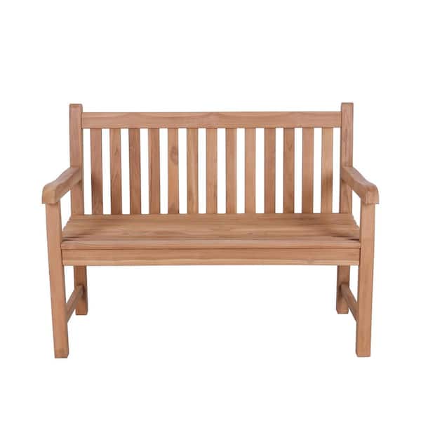 Courtyard Casual Basic Teak 4-Piece Teak Patio Conversation Set