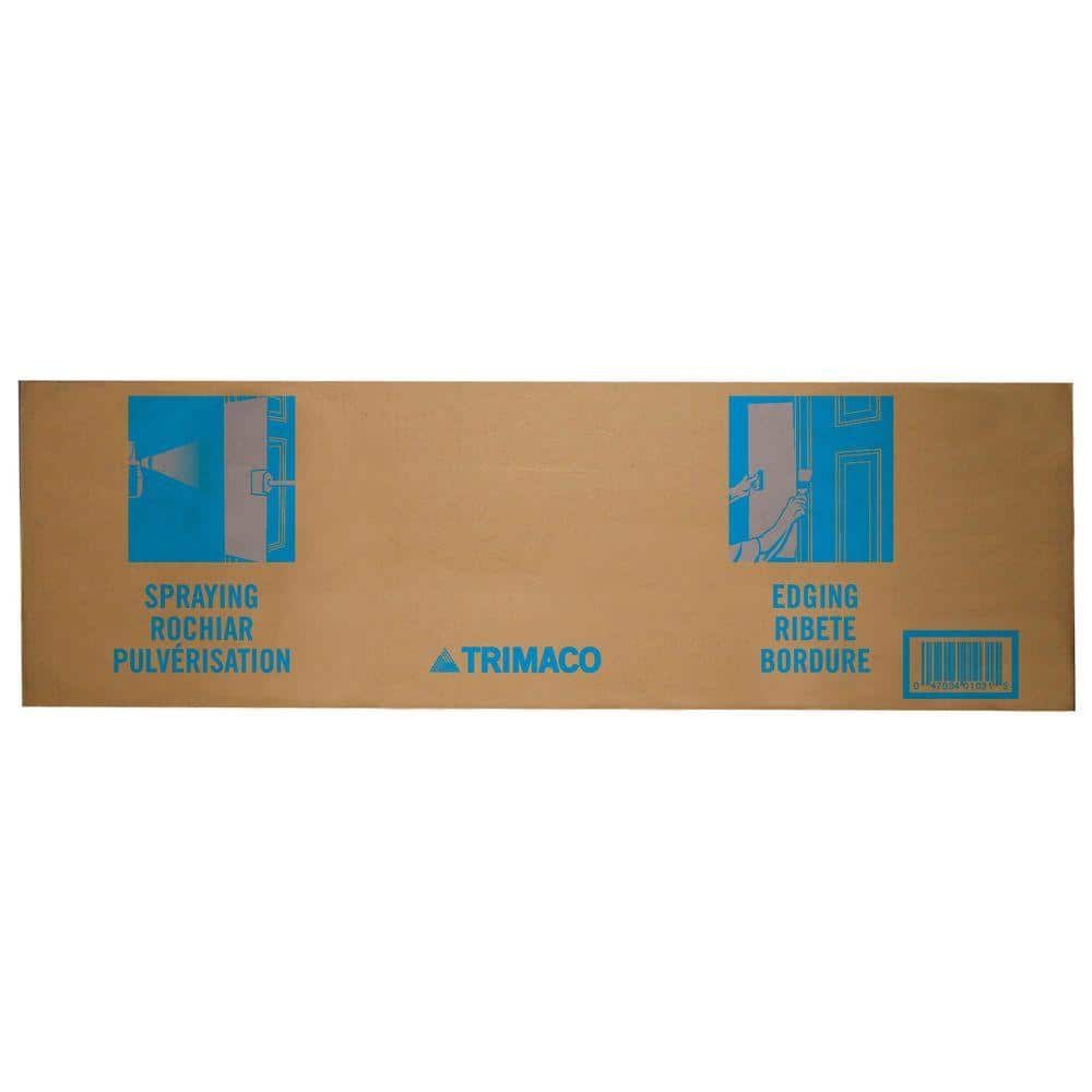 spray painting security bars with cardboard shield and light even coats