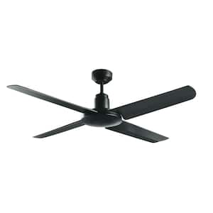Nautilus 52 in. 3 Fan Speeds Ceiling Fan in Black with Remote Control