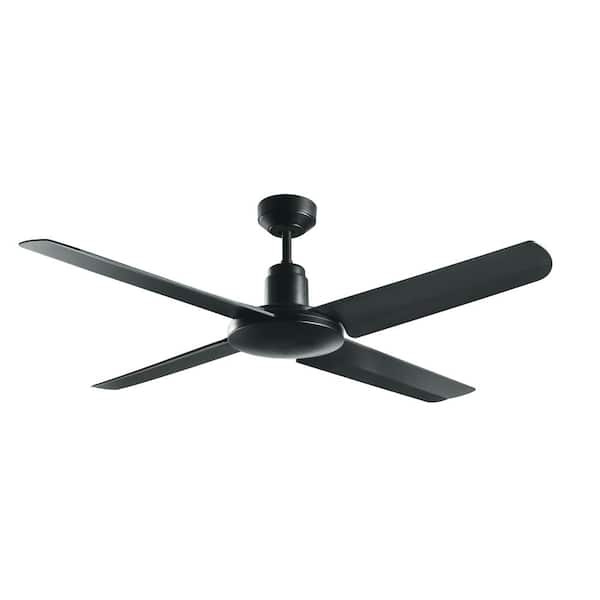 Lucci Air Nautilus 52 in. 3 Fan Speeds Ceiling Fan in Black with Remote Control