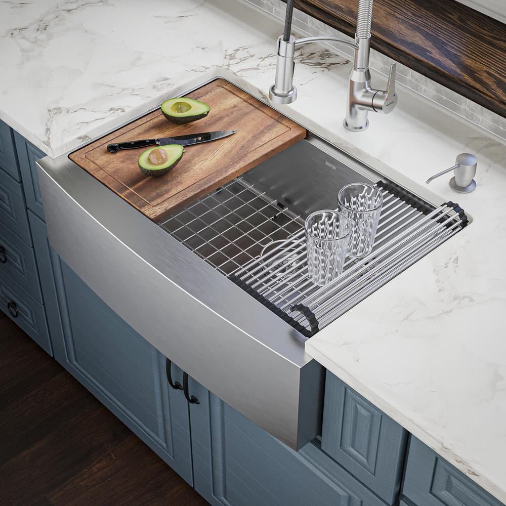 Elite 30'' Single Bowl Stainless Steel Farmhouse Sink