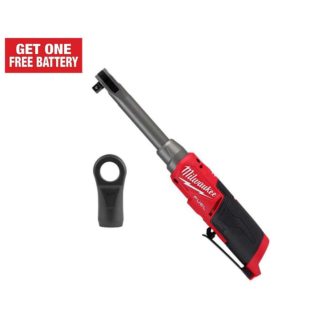 Milwaukee M12 FUEL 12V 3/8 in. Lithium-Ion Brushless Cordless Extended Reach  Ratchet (Tool-Only) 2560-20 - The Home Depot