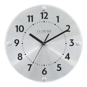 10 In. Orion Metal Analog Quartz Wall Clock with Silent Movement