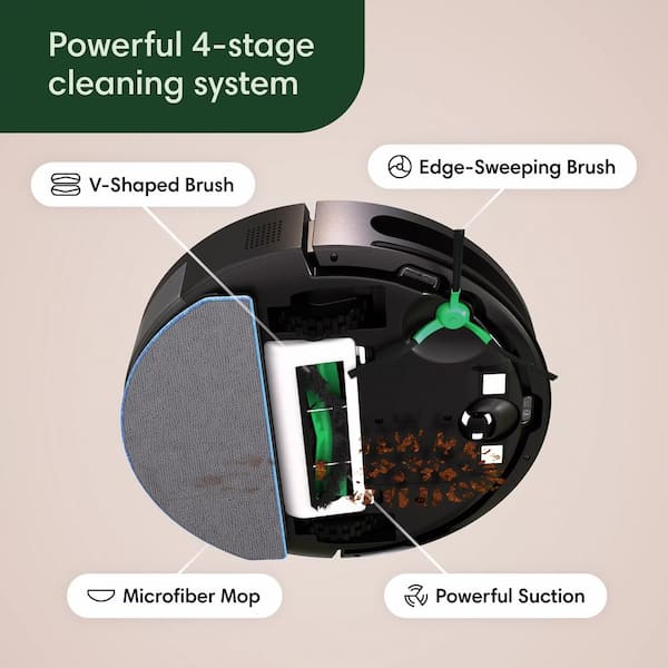 iRobot Roomba Combo Essential 13 in. Robotic Vacuum with iRobot Roomba Combo Essential 13 in. Robotic Vacuum with