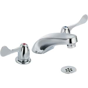 Commercial 8 in. Widespread 2-Handle Bathroom Faucet in Chrome