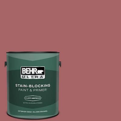 1 gal. #PPU1-06 Rose Marquee Extra Durable Semi-Gloss Enamel Interior Paint & Primer