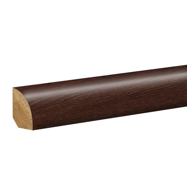 PERFORMANCE ACCESSORIES Russet 0.62 in. T x 0.75 in. W x 94.5 in. L Textured Wood Look Laminate Moulding/Trim Quarter Round Molding