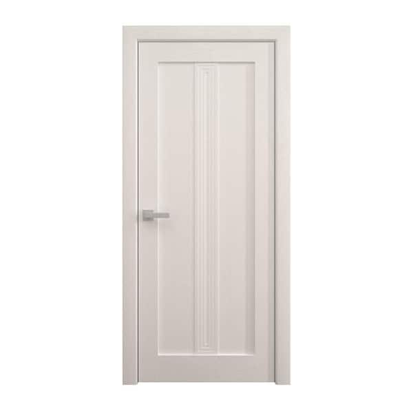 Sartodoors 18 in. x 80 in. Cognac Oak Solid Wood Swing Door with Hardware