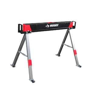 28.7 in. x 41.1 in. Steel Saw Horse and Jobsite Table with 1100 lbs. Capacity - 1 Each