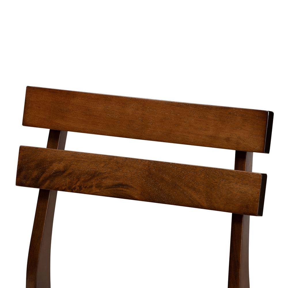 Elegant Light Beige Wood and Cane Ladderback Side Chair