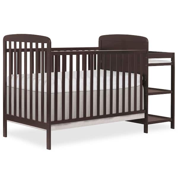 Anna Chocolate Chip 4 in 1 Full Size Crib and Changing Table Combo