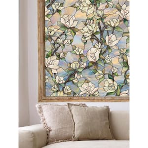 24 in. W x 36 in. L Star Magnolia Decorative Window Film