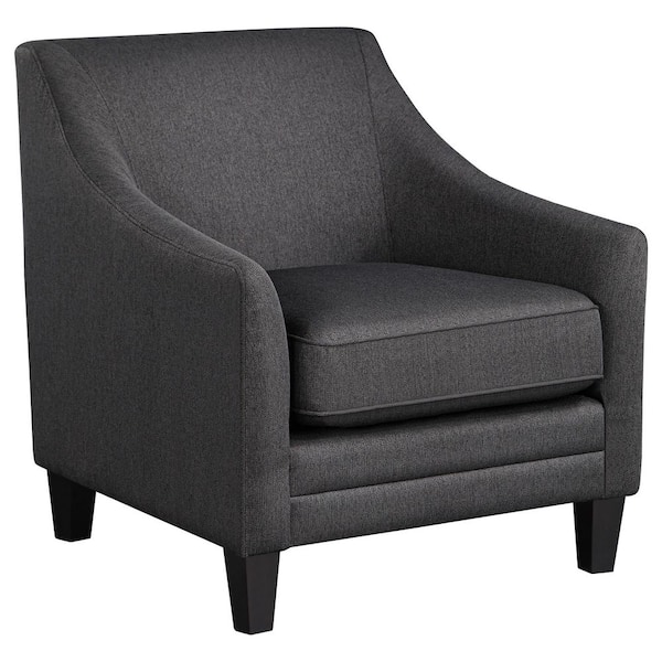 Coaster Liam Barely Black and Black Upholstered Accent Chair