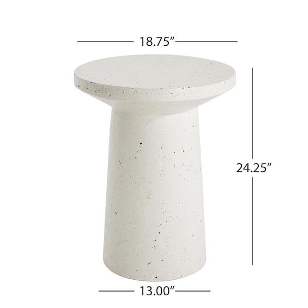 1-Piece 18.75 in. W x 18.75 in. D x 24.25 in. H White Composite