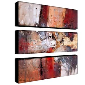 Unframed Cube Abstract V 3-Piece Art Print 2in. x 10in .