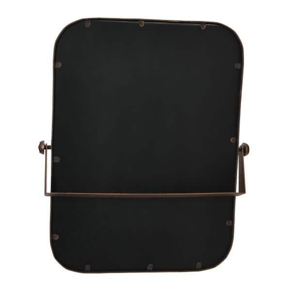 Copper Edge 24"x20.5" Rectangular Wood Pivoting Wall Mirror