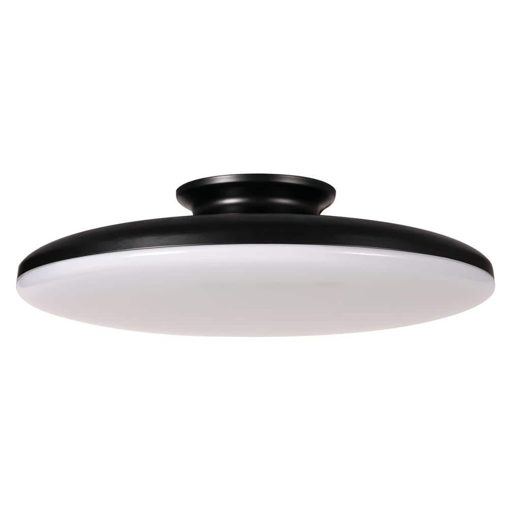 Skye 15" Black LED Flush Mount Ceiling Light