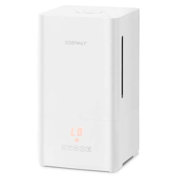 1 Gal. 4L 250 sq.ft. Ultrasonic Humidifier with 2 Mist Levels 12H Timer Sleep Mode for Large Room