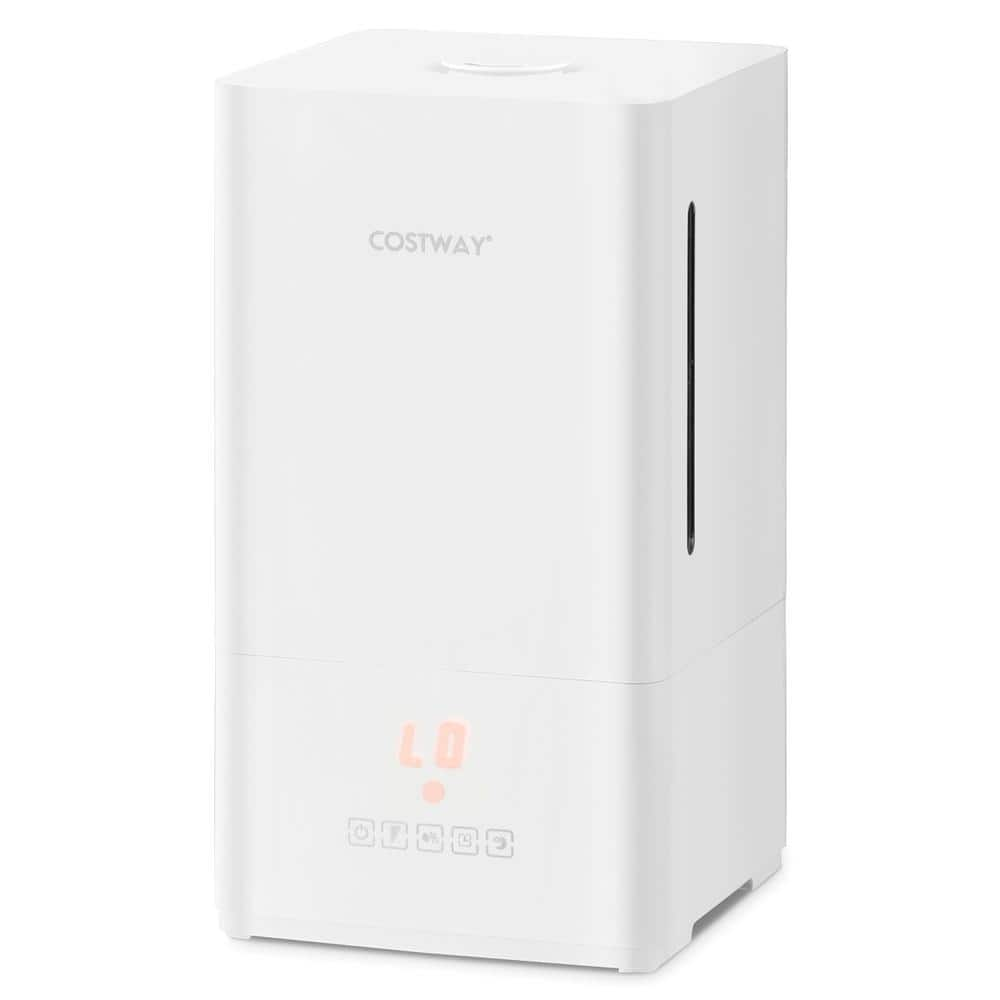 Costway 1 Gal. 4L 250 sq.ft. Ultrasonic Humidifier with 2 Mist Levels 12H  Timer Sleep Mode for Large Room ES10231US-WH - The Home Depot