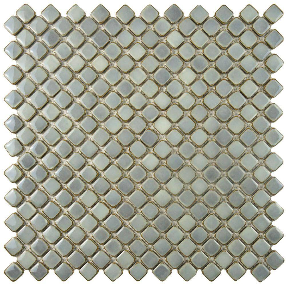 Hudson Diamond Grey Eye 12 in. x 12 in. Porcelain Floor and Wall Mosaic Tile (10.6 sq. ft./Case) price history on PriceWatchPro