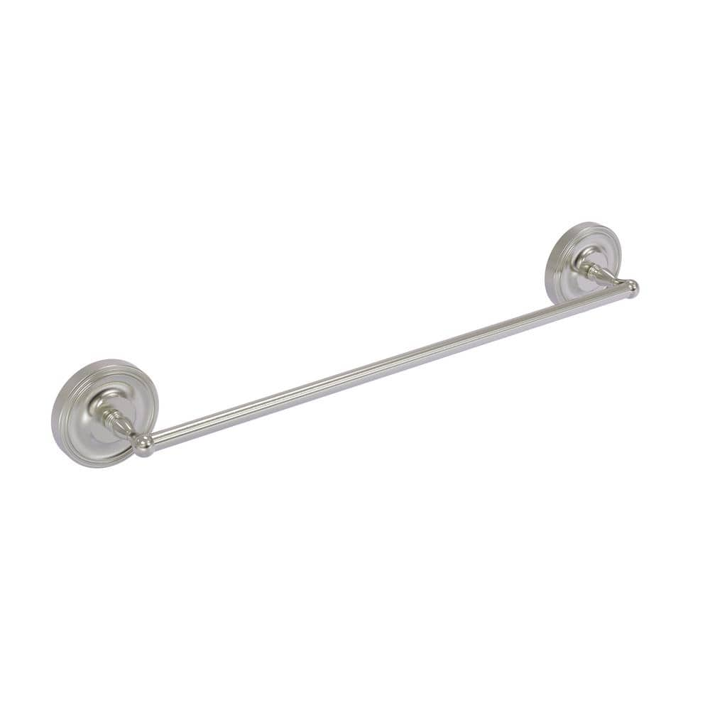 Allied Brass Regal Collection 18 in. Towel Bar in Satin Nickel R-31/18-SN -  The Home Depot