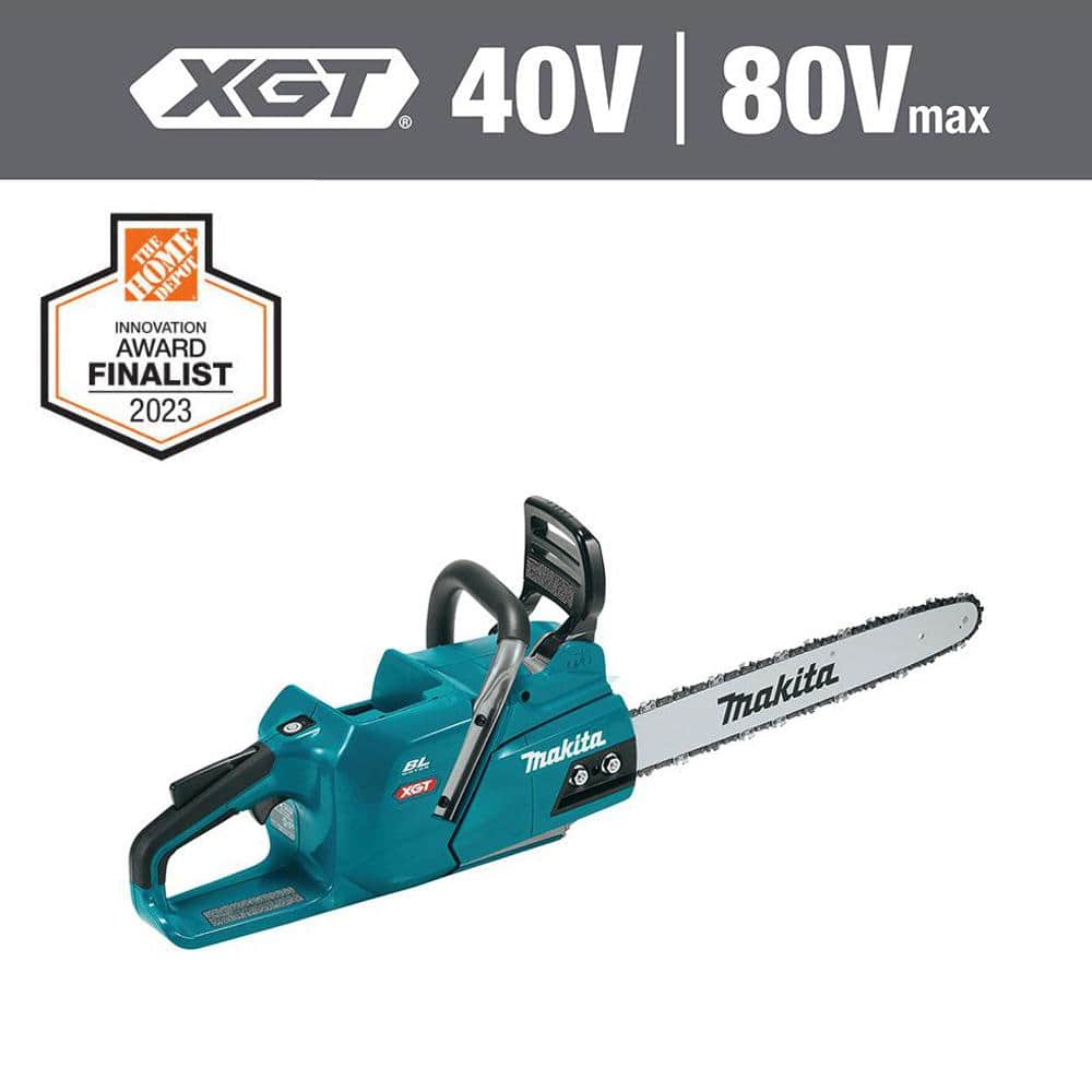 Makita XGT 18 in. 40V max Brushless Electric Battery Chainsaw (Tool Only)  GCU04Z - The Home Depot