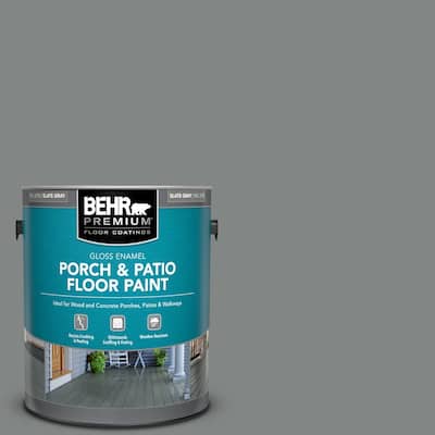 1 gal. #PFC-63 Slate Gray Gloss Enamel Interior/Exterior Porch and Patio Floor Paint