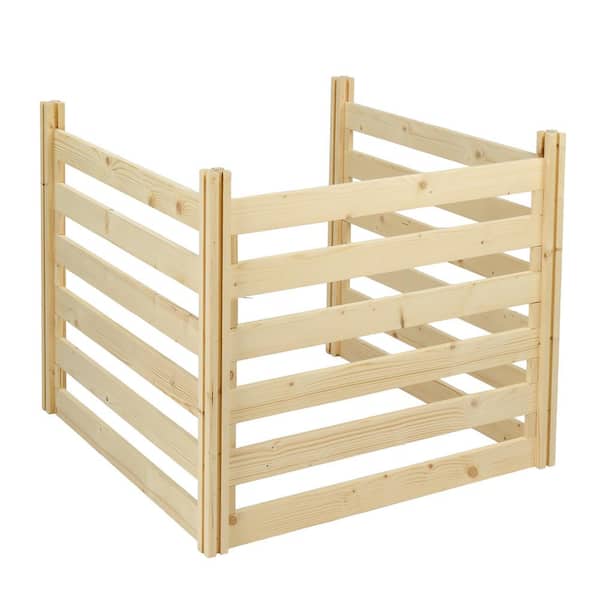 36 in. x 31 in. Wood Garden Border Fence (3-Panels) for Pool Equipment, Air Conditioner Screen