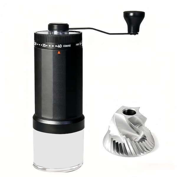 Manual Coffee Grinder 60g Capacity Stainless Steel Burr 40 Adjustable Settings Espresso Pour Over Camping Travel