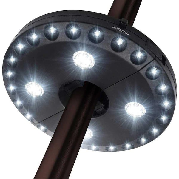 hanging patio umbrella lights TheLAShop Battery with Remote 9-10ft 8-Rib Easthome 10ft Solar LED brightness with included remote Size:173 cm Unisex Leather Bag