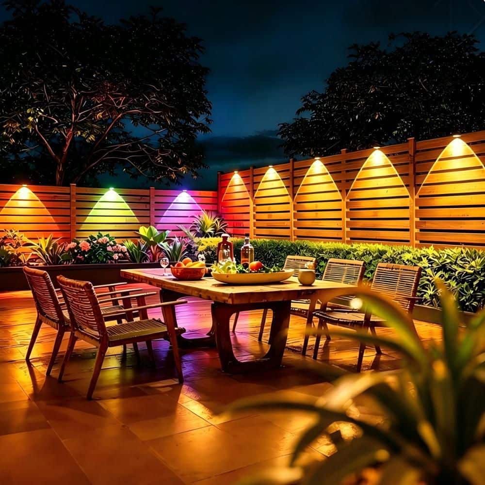 pride ホームプライド　フレッド　照明 MW MWLIGHTING RGBIC Pro 8-Light 50 ft. Outdoor Plug-in Integrated