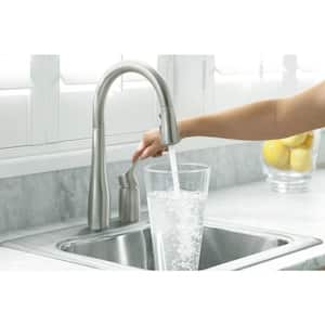 Simplice Single-Handle Pull-Down Sprayer Kitchen Faucet in Vibrant Stainless