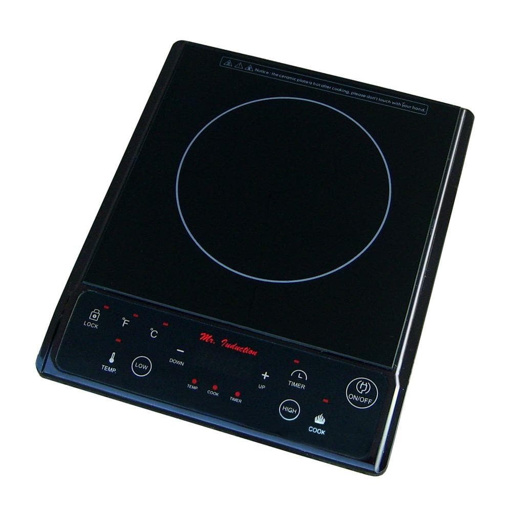 Black 11-Inch Electric Induction Cooktop with Touch Control