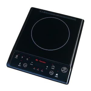 11.81 in. Induction Cooktop in Black with 1 Element with Temperature Control
