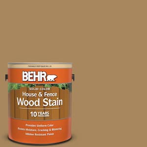 1 gal. #N290-6 Trinket Gold Solid Color House and Fence Exterior Wood Stain