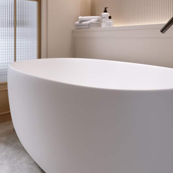 Xspracer Moray 47 in. x 25 in. Solid Surface Stone Resin