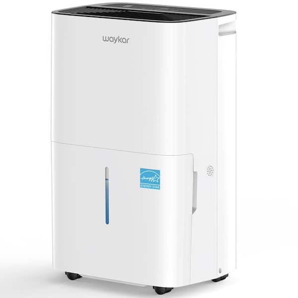 80 pt. 5,000 sq. ft. Energy Star High Humidity Dehumidifier in White with Bucket and Drain Hose for Bedroom, Basement