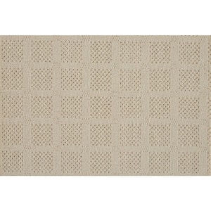 Desert Springs - Eggshell - Beige 13.2 ft. 33.94 oz. Wool Pattern Installed Carpet