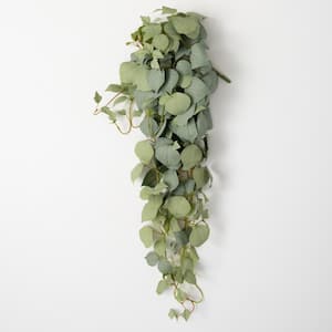 32 in. H Green Artificial Grape Ivy Leaf Draping Bush