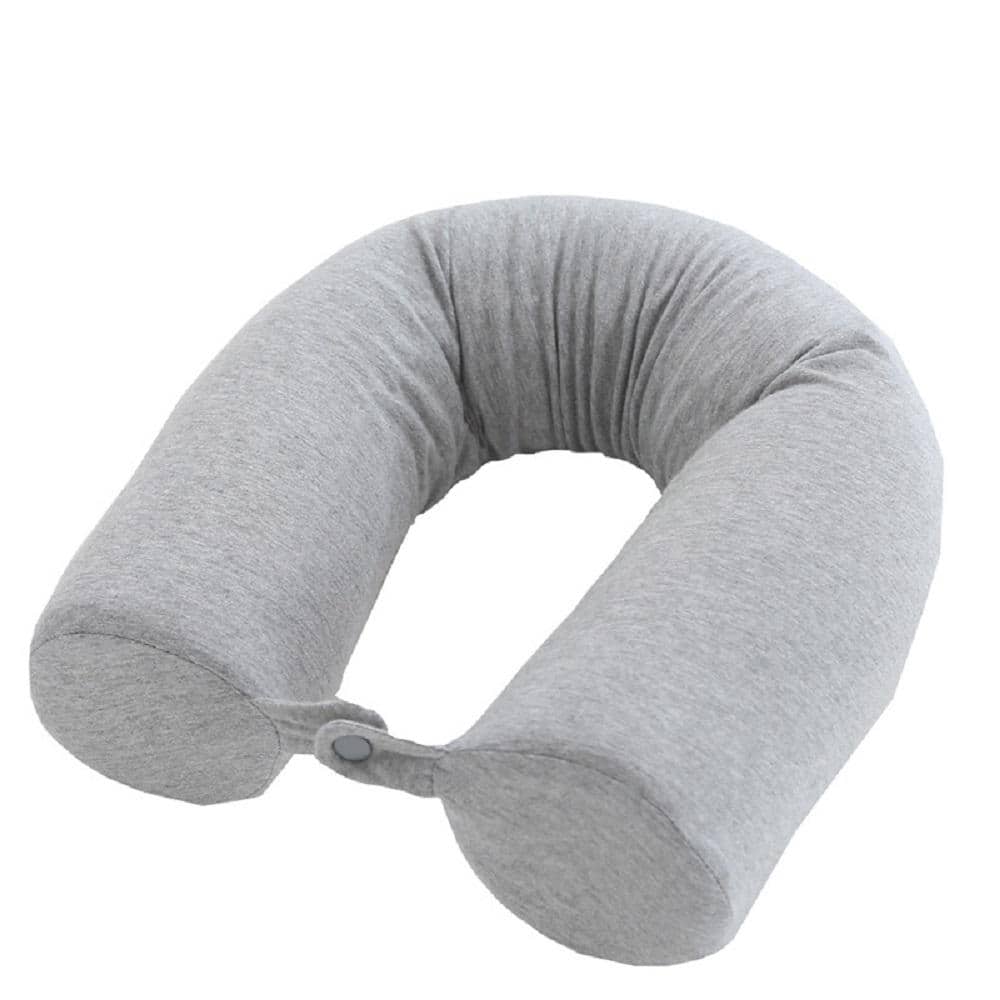 Kikz Travel Pillow Memory Foam, Supportive Neck Pillow, Pain Relief  Sleeping Neck U- Shaped Pillow for Travel,Airplane,Car,Office and Home.